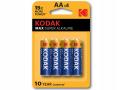 4x Bateria KODAK Super ALKALINE R06 R6 AA 1,5V