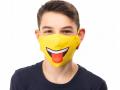 Maska Maseczka Emoji JĘZYK Bawełna 3D / 2 Warstwy / Wielorazowa