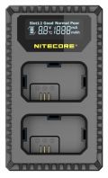 Ładowarka USB na 2x Akumulator Sony NP-FW50 / NPFW50 + Ekran LCD - NITECORE / USN1